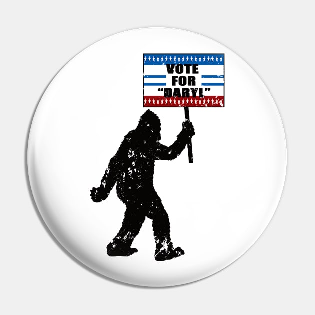 Vote For "Daryl" - Distressed Look Pin by RKP'sTees