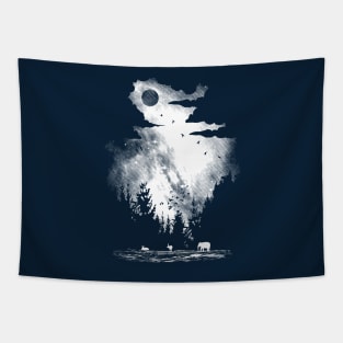 Blood Red Moon Tapestry