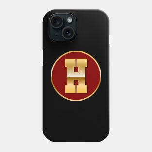 Gold letter H Phone Case