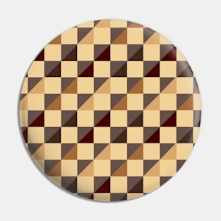 Cotton Reels Patchwork Pattern Pin