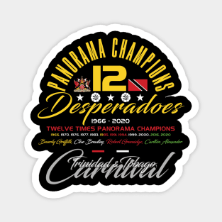 Desperadoes 12 times Panorama Champions Magnet