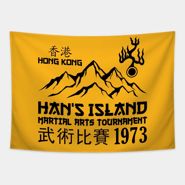 Mod.12 Enter the Dragon Han's Island Tapestry by parashop