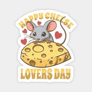 Happy Cheese Lovers Day Magnet