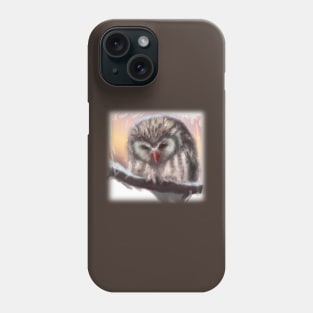 Cute owl painting Phone Case