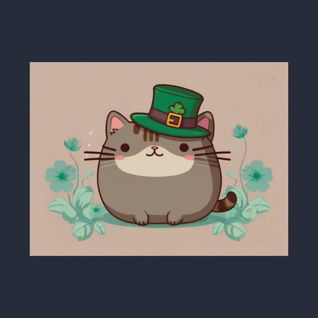St. Patrick's day pusheen by Love of animals