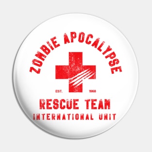 Zombie Apocalypse Rescue Team Pin