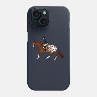 Appaloosa Hunter Horse Canter - Equine Rampaige Phone Case