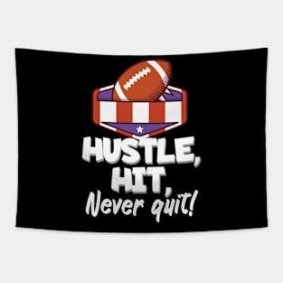 Hustle hit never quit Tapestry