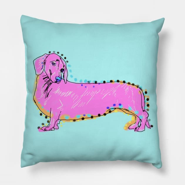 Always Keep Your Doxie Around You Pillow by lalanny