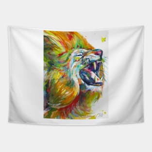 ROARING LION Tapestry