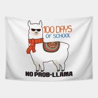 '100 Days of School No Prob-Llama' Alpaca Llama Trendy Gift Tapestry