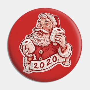 Toilet Paper Santa Claus Christmas 2020 Pin