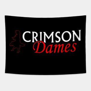 Crimson Dames - Logo Tapestry