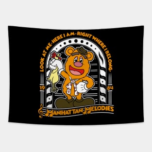 Fozzie Bear Muppets Manhattan Melodies Tapestry