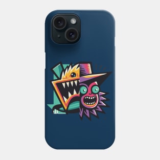 scared face deco Phone Case