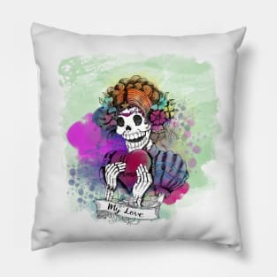 Day of the dead Mi amor Pillow