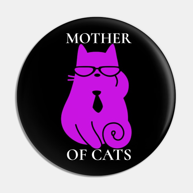 Cat Mom Pin by peaceupclothes