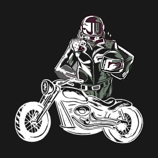 Astronaut Biker T-Shirt