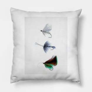 Salmon Fishing Flies Pillow