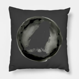 Lunar Raven Norse Mythology Viking Style Norse Mythology Art Pillow