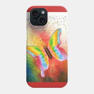 Coloured butterfly ! Phone Case