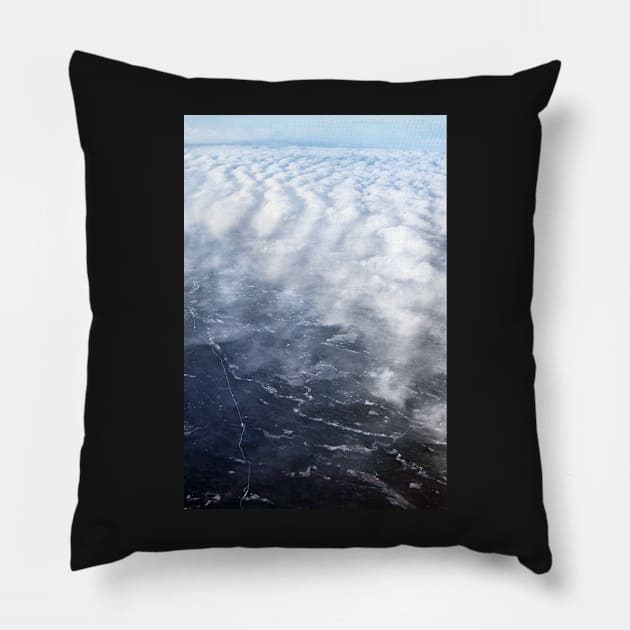 Cloud Over The Tundra, Manitoba. Pillow by Carole-Anne