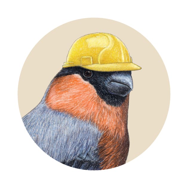 Eurasian bullfinch by Mikhail Vedernikov