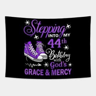 Stepping Into My 44th Birthday With God's Grace & Mercy Bday Tapestry