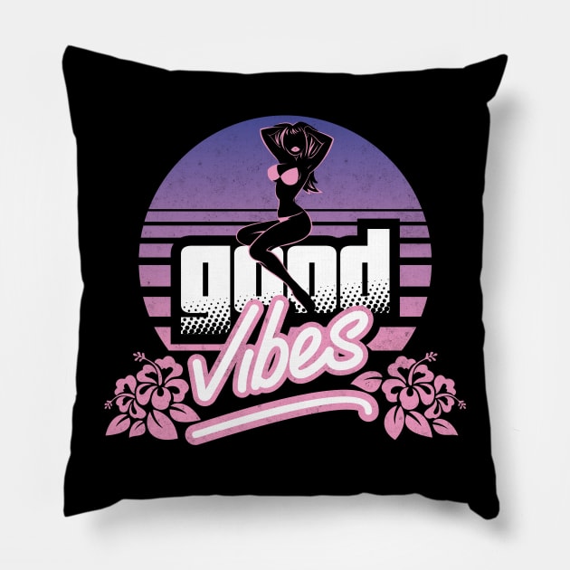 Good Vibes Pillow by JacsonX