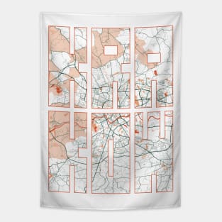 Krakow, Poland City Map Typography - Bohemian Tapestry