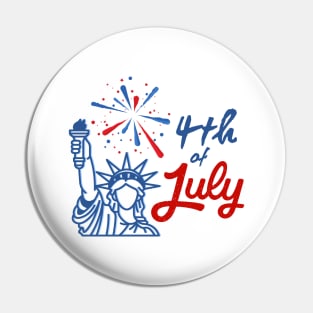 4th of July Pin