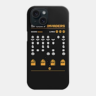 Spooky Invaders Retro Game Phone Case