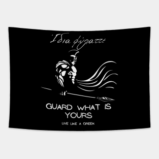 Quard what is yours and live better life ,apparel hoodie sticker coffee mug gift for everyone Tapestry