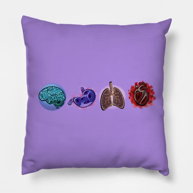 Organs Pillow by Zenferren