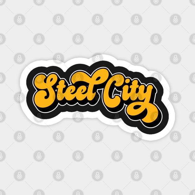 Steel City Pittsburgh Love 412 Area Code for Yinzers PA Magnet by markz66