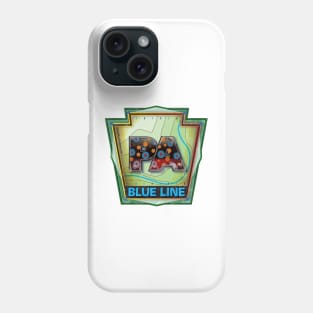 PA Blue Line Native Brook Trout Badge Phone Case