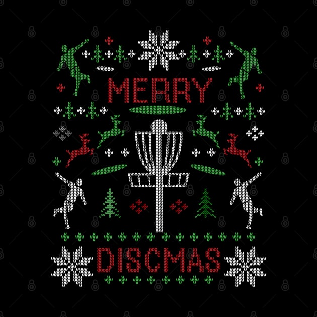 Merry Discmas Disc Golf Ugly Christmas Sweater Disc Golf Christmas by TeeCreations