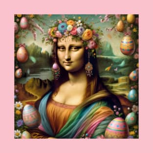 Easter Elegance: Mona Lisa with Easter Egg T-Shirt