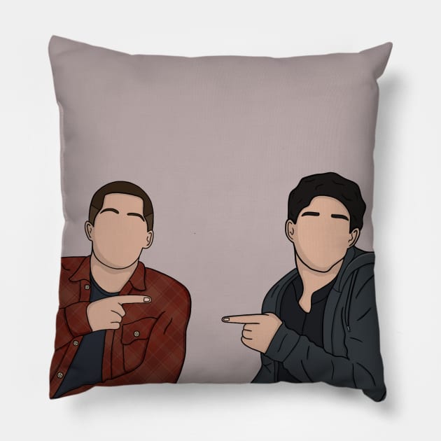 Stiles Stilinski - Scott McCall | Teen Wolf Pillow by hereidrawagain