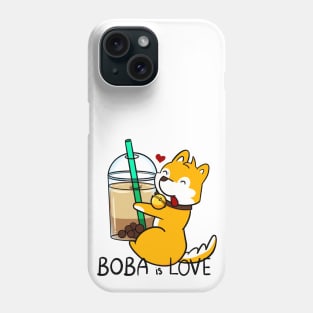 Bubble Tea is love (Corgi) Phone Case