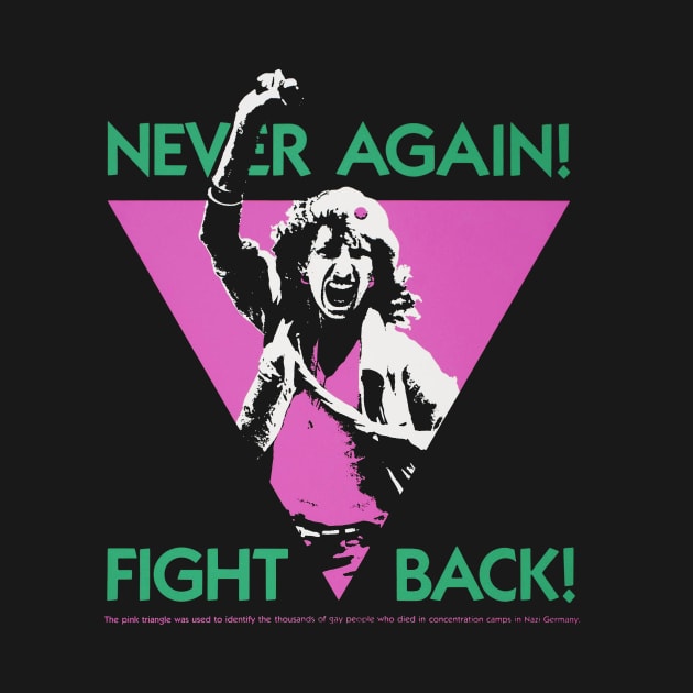 Never Again Gay LGBT Retro Vintage by WearingPride