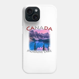 Canada - Moraine Lake at sunset Phone Case