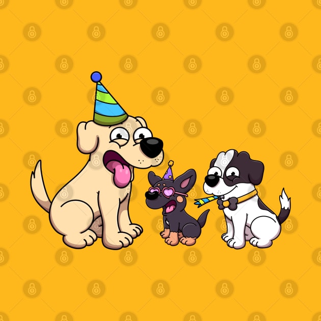 Dog Birthday Party by TheMaskedTooner