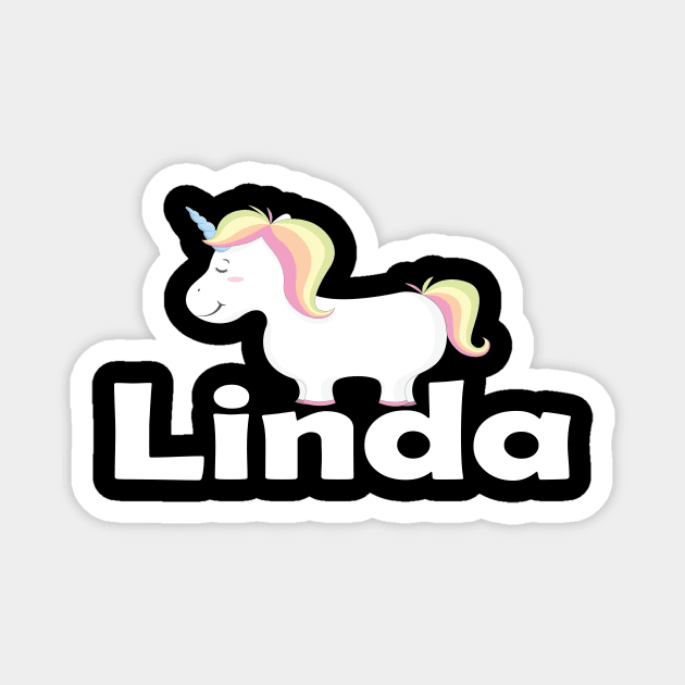 Linda Unicorn Magnet by ProjectX23Red