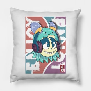 Cute funky monster Pillow