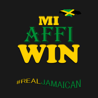 Jamaica Flag Map, Jamaican Slogan T-Shirt