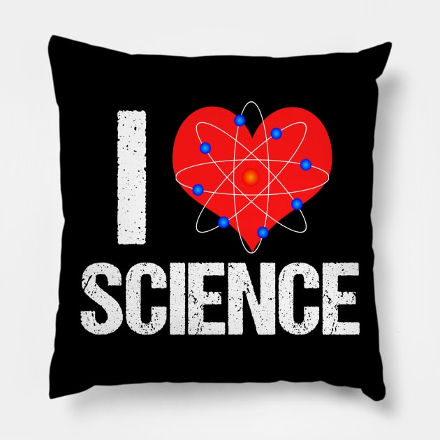 I Love Science Pillow by epiclovedesigns