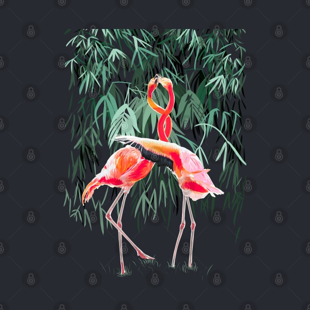 Flamingos couple by Mimie20