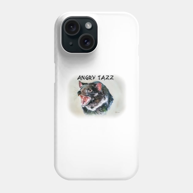 Angry TAZZ the Tazzy Devil Phone Case by anothercoffee