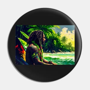 Rastafarian Vibe Pin